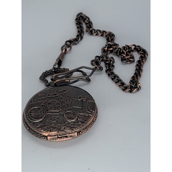 John Froelich 1892 Commemoration of The Tractor Pocket Watch Copper Finish - Picture 4 of 4